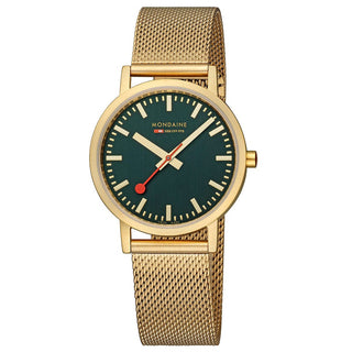 Classic, 40 mm, Forest Green Golden stainless steel Watch, A660.30314.60SBM, front view