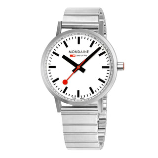 Classic, 40mm, silver stainless steel watch, A660.30360.16SBJ, Front view