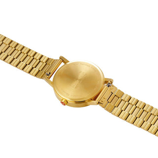Classic, 40mm, golden stainless steel watch, A660.30360.16SBM, Case back view with SBB engraving