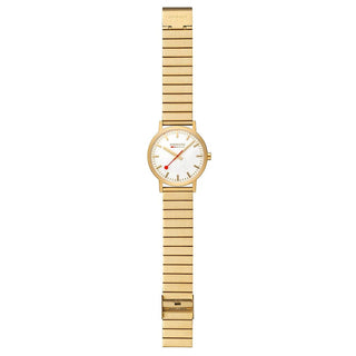 Classic, 40mm, golden stainless steel watch, A660.30360.16SBM, Front view with bracelet