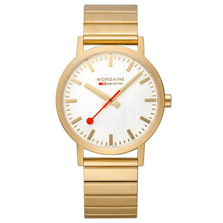 Classic, 40mm, golden stainless steel watch, A660.30360.16SBM, Front view