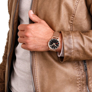 Classic, 40mm, Rose Gold Toned Watch, A660.30360.16SBR, Mood image with wrist watch worn