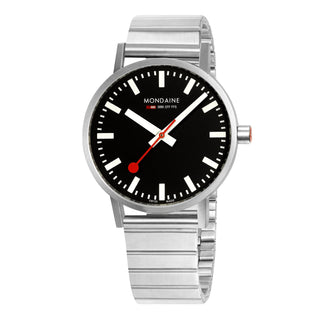 Classic, 40mm, silver stainless steel watch, A660.30360.16SBW, Front view