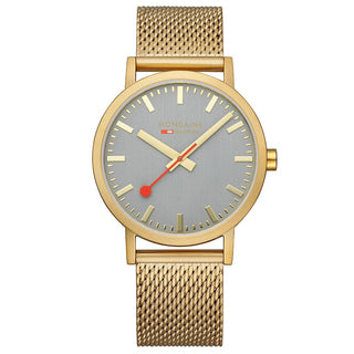 Classic, 40 mm, Good Gray Golden stainless steel Watch, A660.30360.80SBM, front view