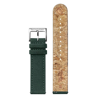 Cushion, 41MM, Park Green sustainable Watch, MSL.41460.LF.SET, Strap view