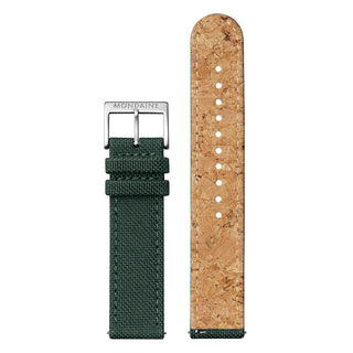 Classic, 36 mm, Park Green Watch, A660.30314.60SBF, Front and back view of the textile strap