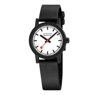 essence black, 32mm, vegan sustainable watch, MS1.32110.RB, Front view