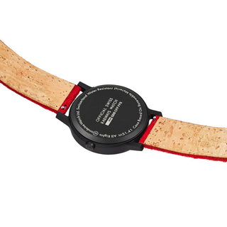 essence set, 41 mm, sustainable watch for men and women, MS1.41110.LC.SET, Case back view with SBB logo