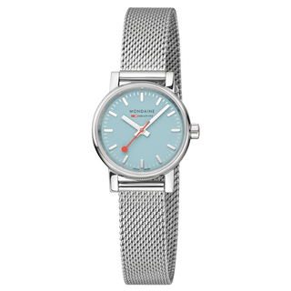 evo2, 26mm, Turquoise Lake Stainless Steel Watch, MSE.26140.SM, Front view