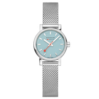 evo2, 26mm, Turquoise Lake Stainless Steel Watch, MSE.26140.SM, Front view