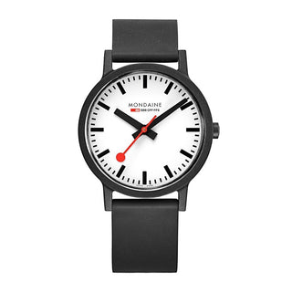 essence black, 41 mm, vegan sustainable watch, MS1.41110.RB, Front view