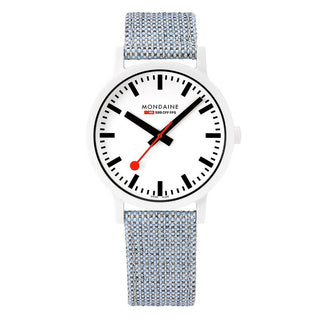 essence white, 41mm, sustainable watch for men and women, MS1.41110.LD, Front view